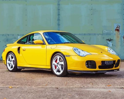 Yellow 996 Turbo Paint By Number