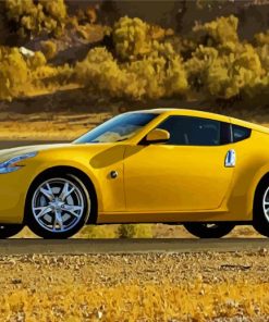Yellow Nissan 370 Z Car Paint By Number