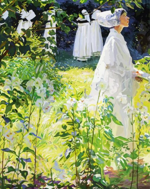 A Convent Garden Brittany A Convent Garden Brittany Paint By Number