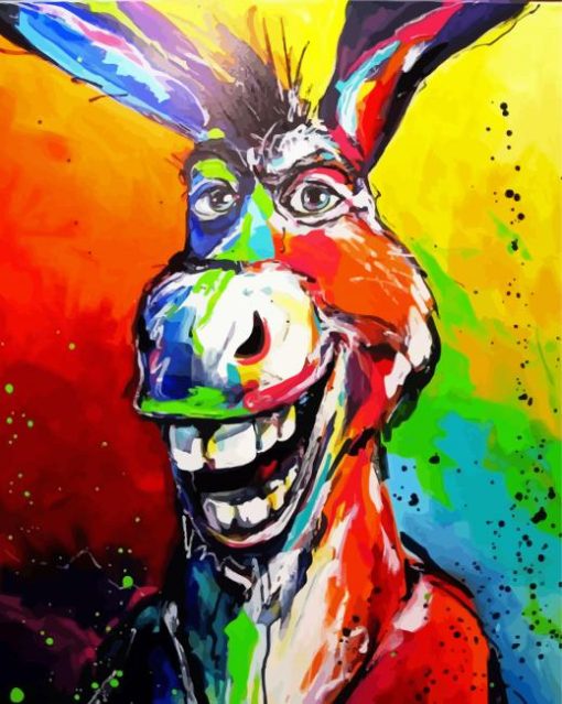 Abstract Donkey Art Paint By Number