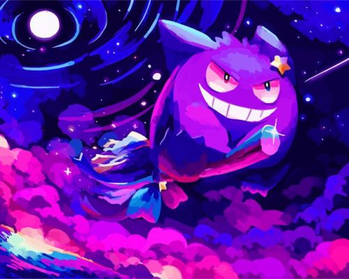 Aesthetic Gengar Paint By Number