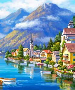 Alpine Village Paint By Number