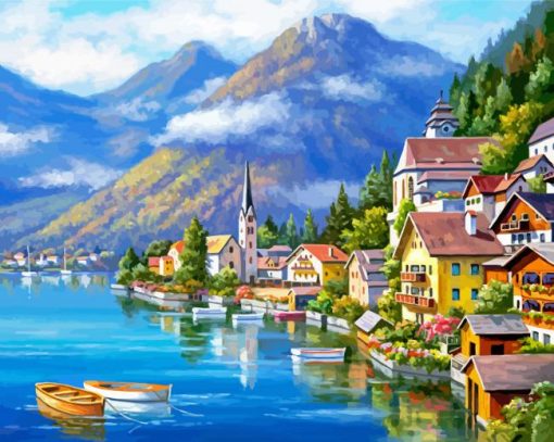 Alpine Village Paint By Number