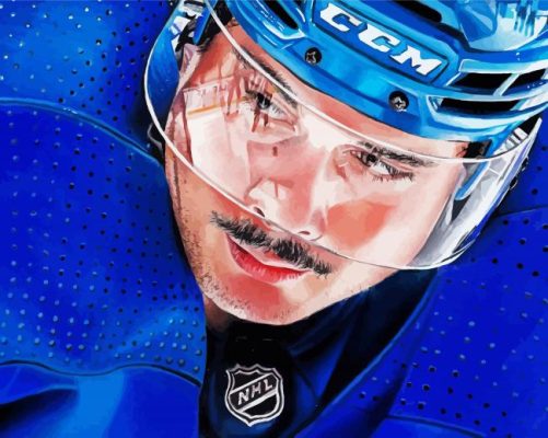 Auston Matthews Close Up Paint By Number