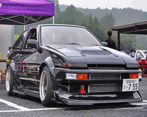 Black Ae86 Paint By Number