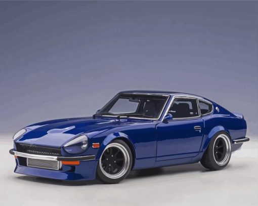 Blue Nissan Fairlady Paint By Number
