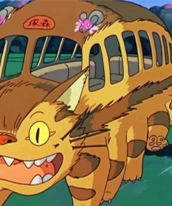 Cat bus My Neighbor Totoro Paint By Number