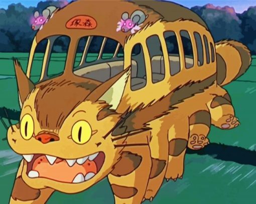 Cat bus My Neighbor Totoro Paint By Number