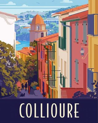 Collioure Poster Paint By Number