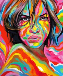 Colorful Girl Paint By Number