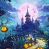 Halloween Castle Landscape Paint By Number