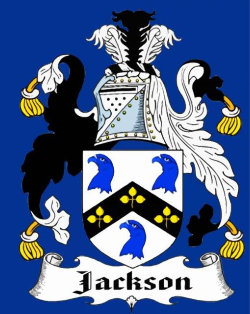Jackson Family Crest Paint By Number