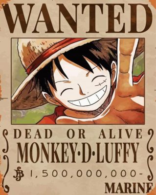 One Piece Wanted Paint By Number