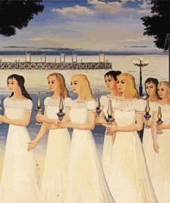 The Wise Virgins Paul Delvaux Paint By Number