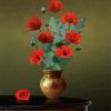 Vase With Red Poppies Paint By Number