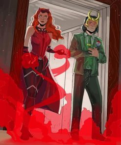 Wanda And Loki Paint By Number