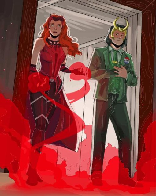 Wanda And Loki Paint By Number