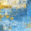 Abstract Art Yellow Gold Blue Paint By Number