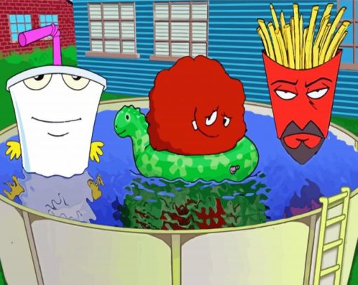 Aesthetic Aqua Teen Hunger Force Paint By Number