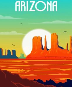 Aesthetic Arizona Poster Paint By Number