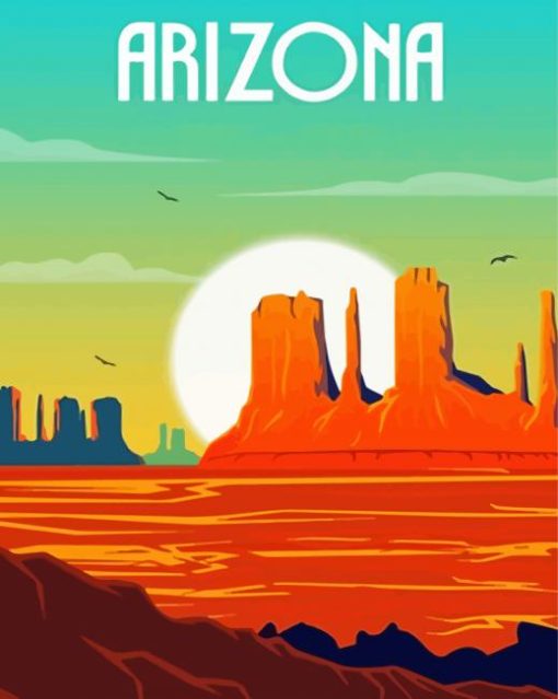 Aesthetic Arizona Poster Paint By Number