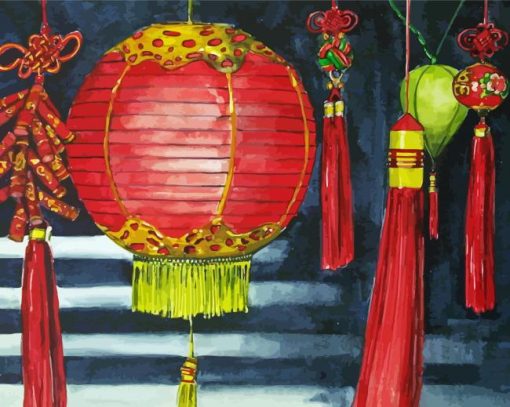 Aesthetic Chinese Lantern Paint By Number