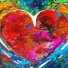 Aesthetic Colorful Heart Paint By Number