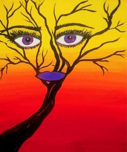 Aesthetic Face Tree Art Paint By Number