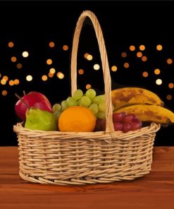 Aesthetic Fruit Basket Still Life Paint By Number