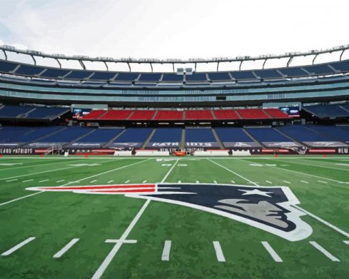 Aesthetic Gillette Stadium Paint By Number