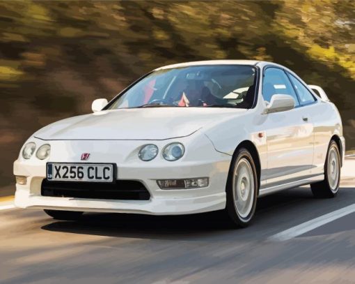 Aesthetic Honda Integra Paint By Number