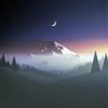 Aesthetic Mountain And Moon Paint By Number