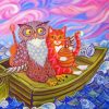 Aesthetic Owl And The Pussycat Paint By Number