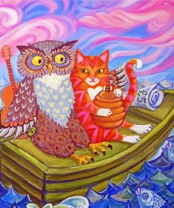 Aesthetic Owl And The Pussycat Paint By Number