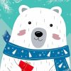 Aesthetic Christmas Polar Bear Paint By Number