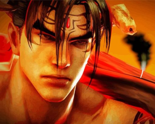 Aesthetic Jin Kazama Paint By Number