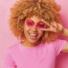 Afro Girl With Heart Glasses Paint By Number