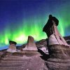 Aurora Lights Over Drumheller Paint By Number