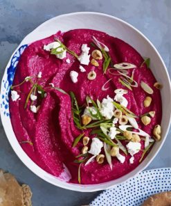 Beet Dip With Goat Cheese And Hazelnuts Paint By Number