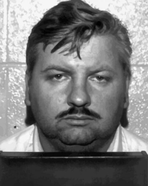 Black And White John Wayne Gacy Paint By Number