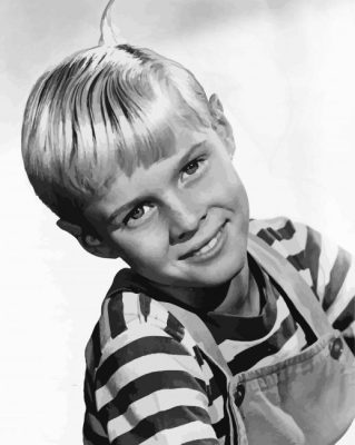 Black And White Dennis The Menace Character Paint By Number