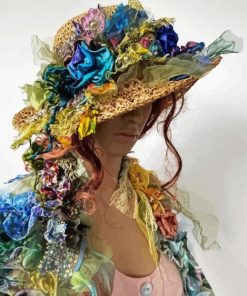 Bohemian Lady With Floral Hat Paint By Number
