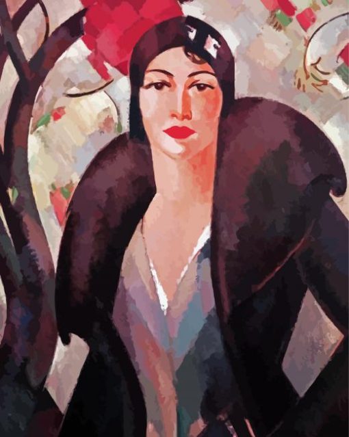 Deco Lady By George Telfer Bear Paint By Number