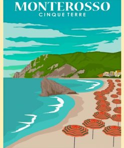 Monterosso Poster Paint By Number