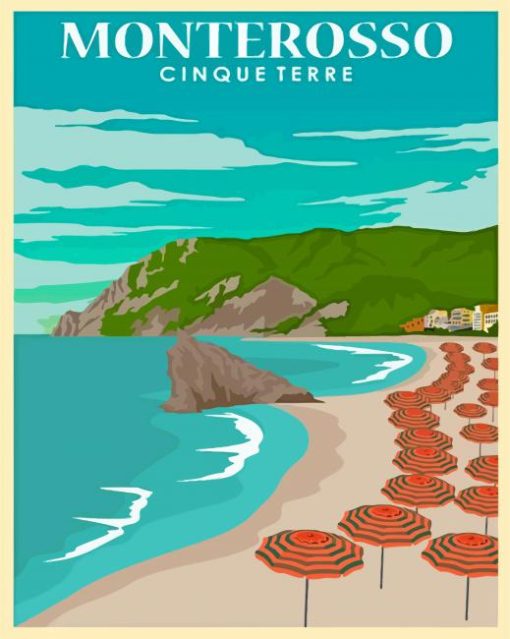 Monterosso Poster Paint By Number