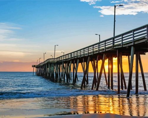 Virginia Beach Pier Paint By Number