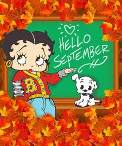 Betty Boop September Paint By Numbers