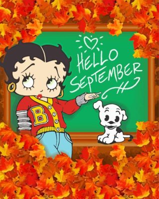 Betty Boop September Paint By Numbers