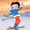 Betty Boop Skiing Paint By Numbers