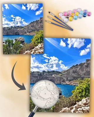 Custom Paint By Numbers​ Landscape